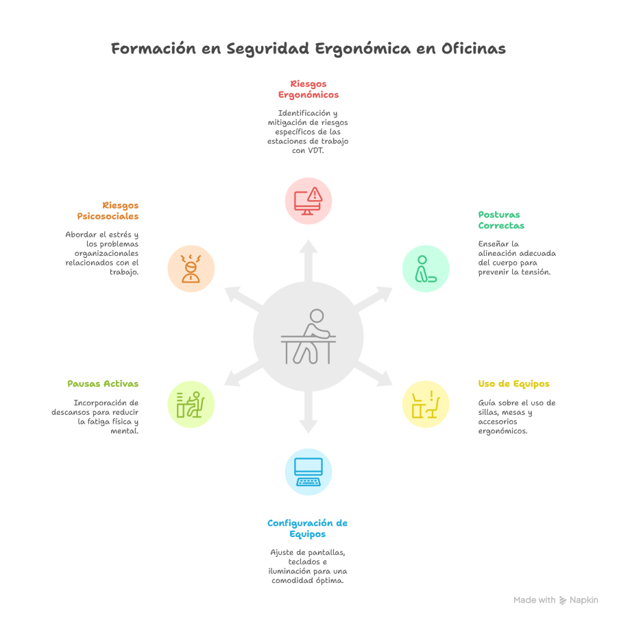 Contenidos clave de la formación en seguridad