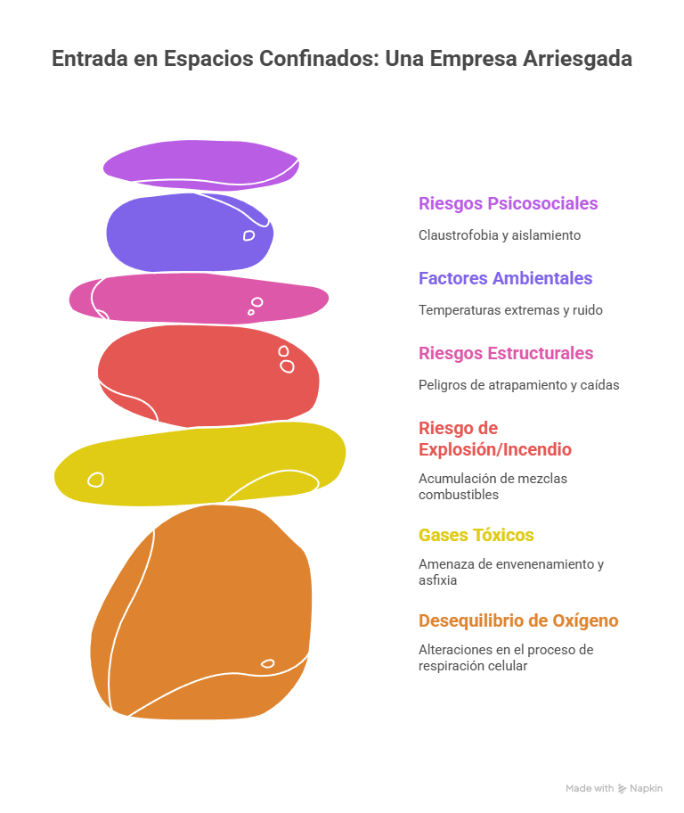 Factores críticos y condiciones en espacios confinados - visual selection