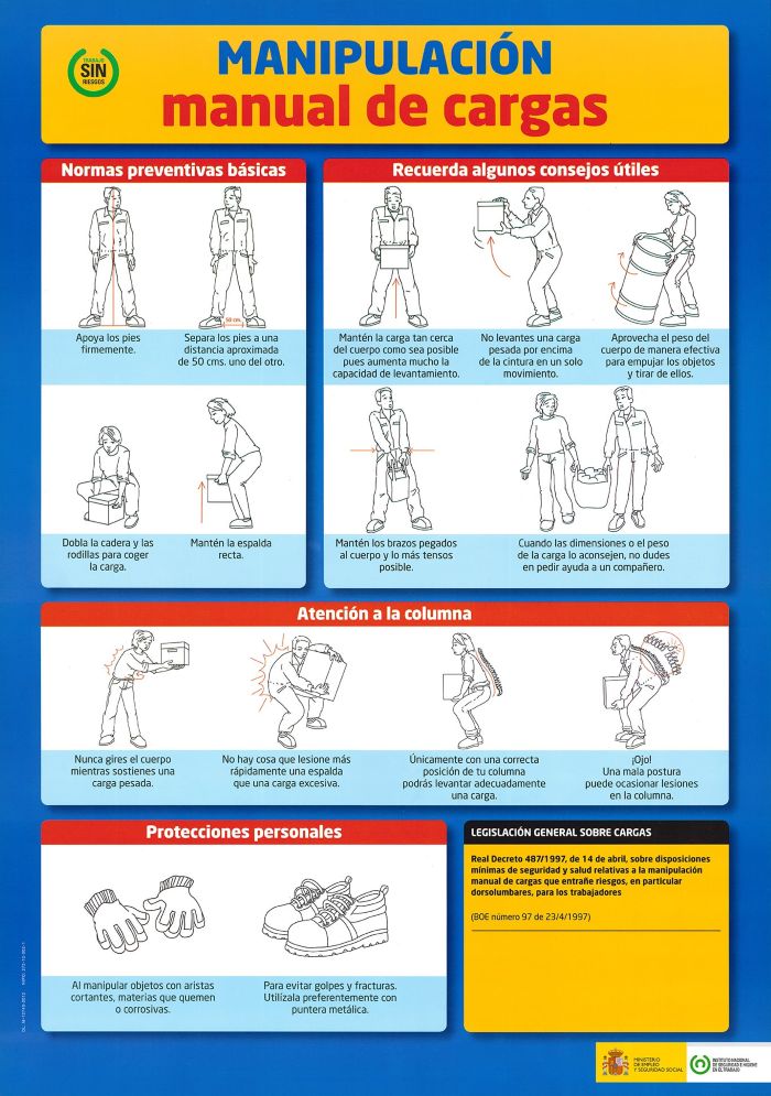 Imagen catálogo MANIPULACIÓN manual de cargas