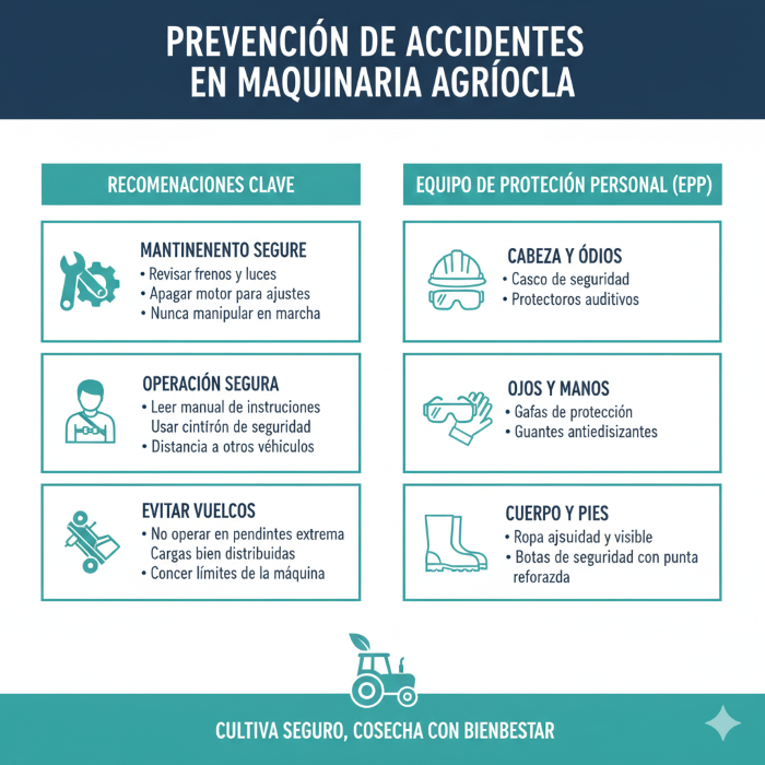 Prevención de accidentes en maquinaria agrícola