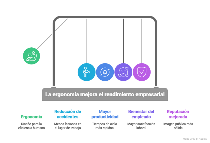 Beneficios estratégicos de la prevención y ergonomí
