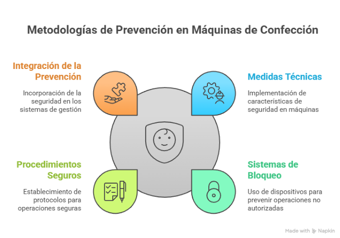 Metodologías de prevención en máquinas de confección