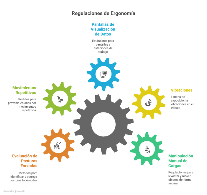 Requisitos legales en ergonomía y seguridad en el trabajo - visual sel