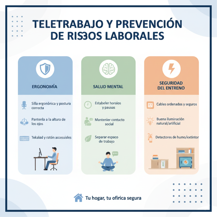 infografia teletrabajo y PRL